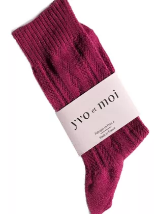 Chaussettes Valou en laine mérinos pour femme - Yvo et Moi