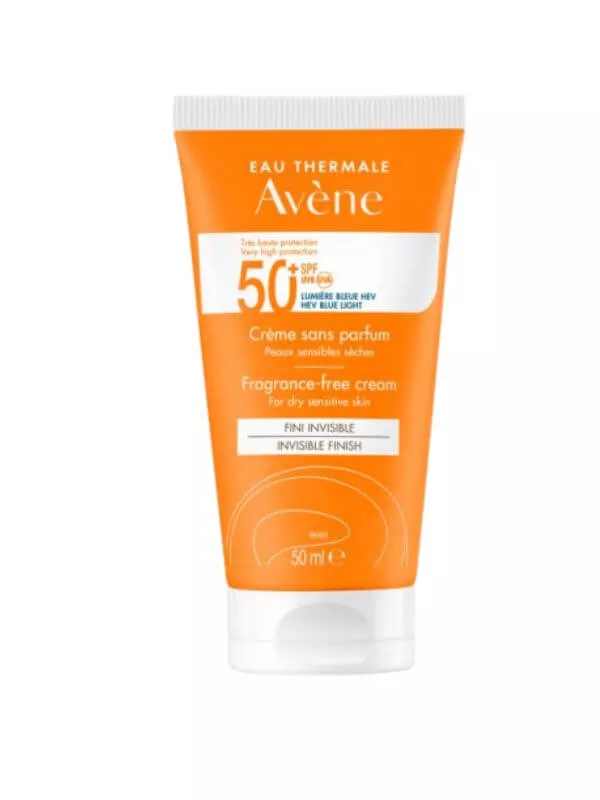 Crème solaire sans parfum fini invisible 50spf 50ml - Avène