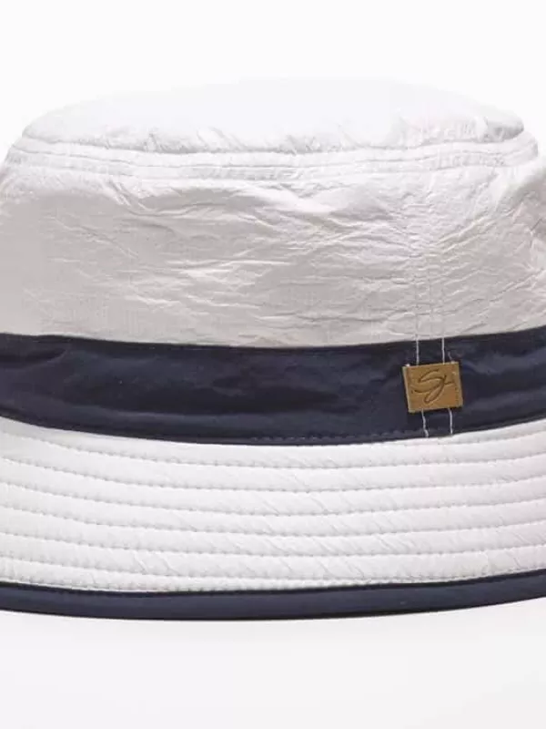 Chapeau protection solaire Amaury blanc et bleu - Soway