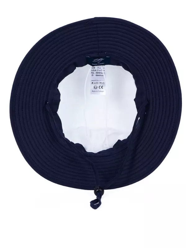 Chapeau protection solaire Bord de mer blanc et marine - Soway