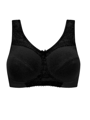 Soutien-gorge pour prothèse mammaire Leslie sans armature - Noir - Amoena