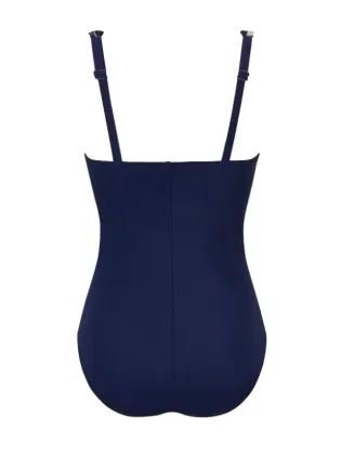 Maillot de bain pour prothèse mammaire Casoria marinière 1 pièce Amoena