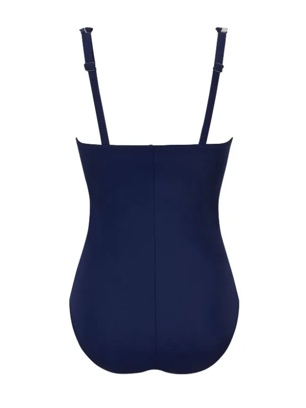 Maillot de bain pour prothèse mammaire Casoria marinière 1 pièce Amoena