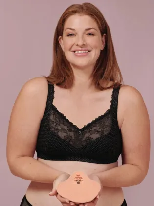 Soutien-gorge Eloise noir pour prothèse mammaire Anita Care
