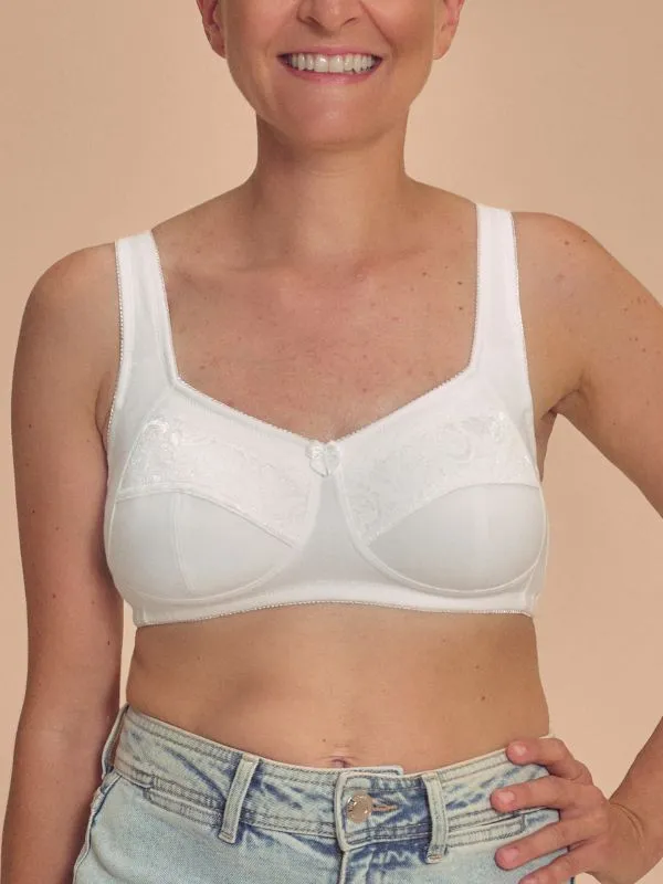 Soutien-gorge Katja pour prothèse coton blanc sans armature Amoena