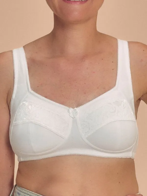 Soutien-gorge Katja pour prothèse coton blanc sans armature Amoena