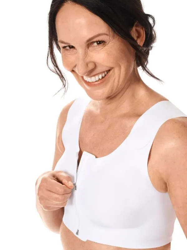 Soutien-gorge de compression Lymph Flow ouvert devant Amoena