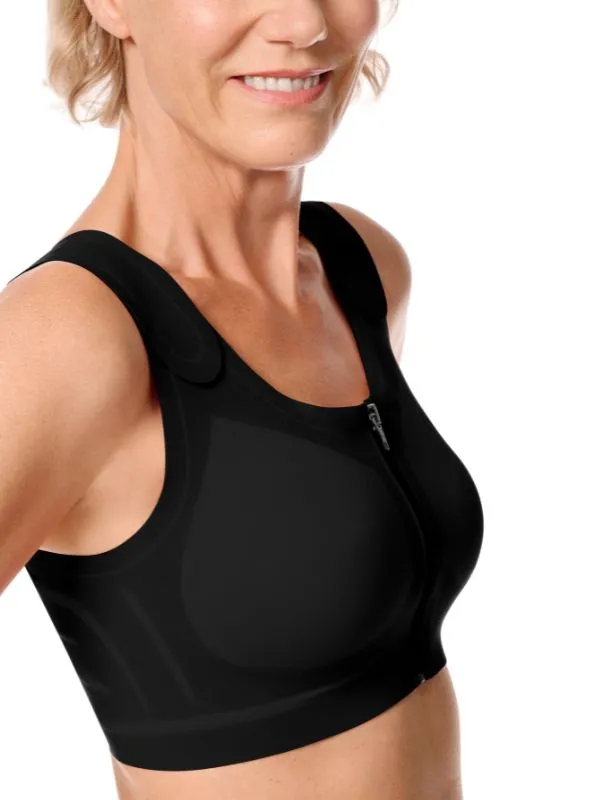 Soutien-gorge de compression Lymph Flow ouvert devant Amoena