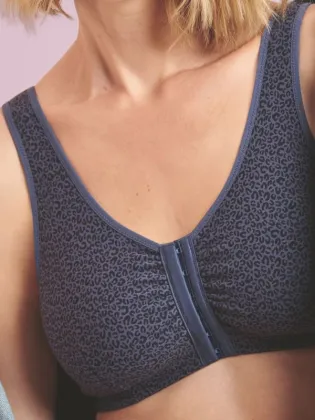 Soutien-gorge post mastectomie Hazel en coton ouvert devant Anita Care